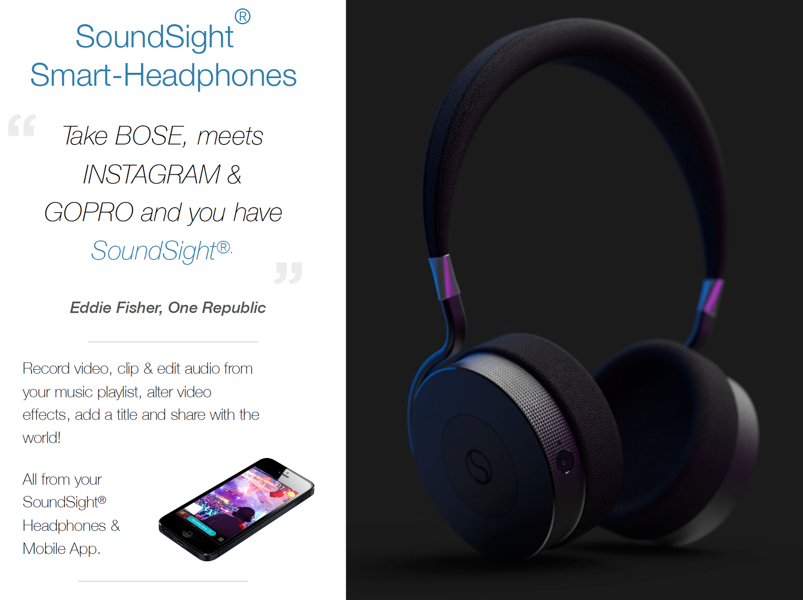SoundSight smart-headphones product
